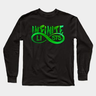 infinite lists Merch Long Sleeve T-Shirt